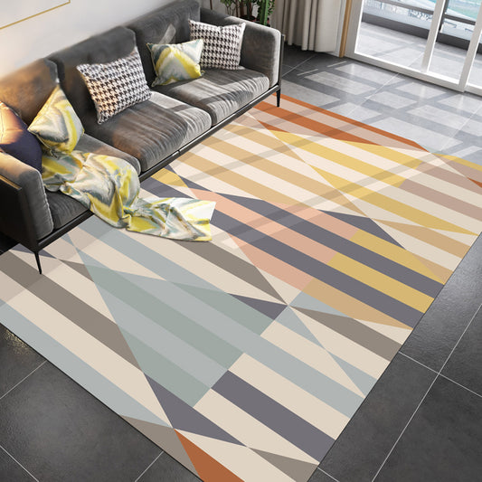 Unique Multicolor Modernist Rug Polyester Geometric Pattern Rug Washable Pet Friendly Non-Slip Carpet for Living Room Yellow Clearhalo 'Area Rug' 'Modern' 'Rugs' Rug' 1780000