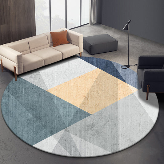 Multicolor Geometric Pattern Rug Polyester Novelty Rug Washable Anti-Slip Pet Friendly Area Rug for Study Apricot Clearhalo 'Area Rug' 'Modern' 'Rugs' Rug' 1780066