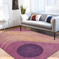 Stylish Modernism Rug Multicolor Swirl Stripe Pattern Rug Pet Friendly Anti-Slip Washable Area Rug for Decoration Purple Clearhalo 'Area Rug' 'Rug' 1780116