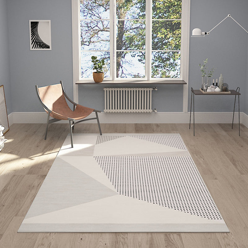 Funky Modernism Rug Green and Grey Geometric and Checked Pattern Rug Pet Friendly Anti-Slip Washable Area Rug for Decoration Grey Clearhalo 'Area Rug' 'Rug' 1780135