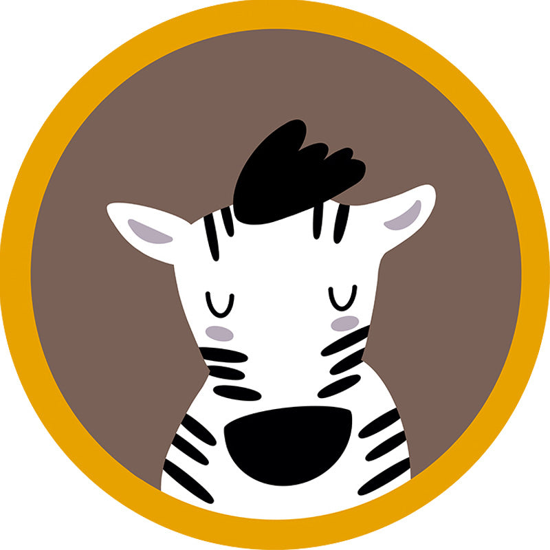 Kids Animal Pattern Rug Multicolor Polyester Rug Non-Slip Backing Washable Pet Friendly Carpet for Bedroom Clearhalo 'Area Rug' 'Rug' 1780276