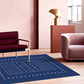 Funky Modernism Rug Blue and Grey Geometric Pattern Rug Pet Friendly Anti-Slip Washable Area Rug for Decoration Clearhalo 'Area Rug' 'Modern' 'Rugs' Rug' 1780474
