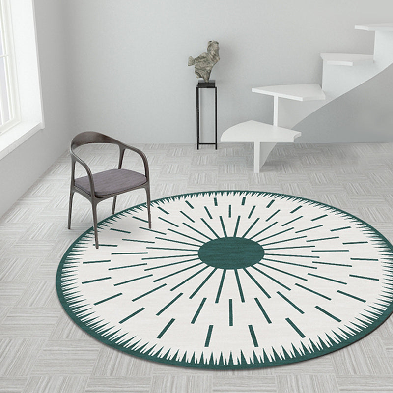 Creative Modernist Rug Polyester Radial Pattern Rug Washable Pet Friendly Non-Slip Carpet for Living Room Clearhalo 'Area Rug' 'Modern' 'Rugs' Rug' 1780760