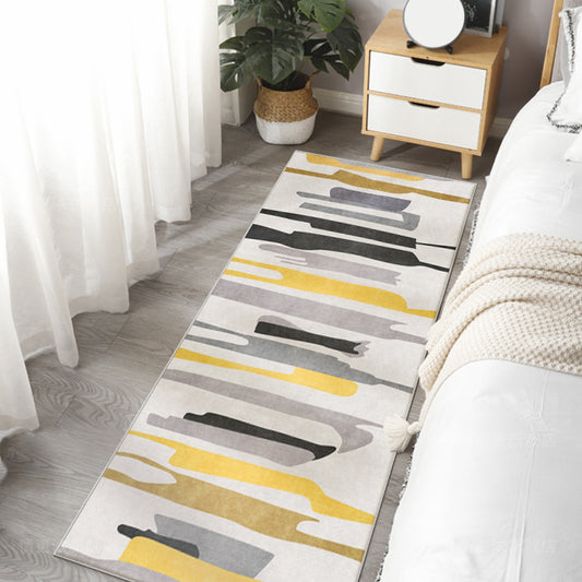 Colorblock Rug Polyester Modern Rug Washable Anti-Slip Pet Friendly Area Rug for Bedroom Clearhalo 'Area Rug' 'Modern' 'Rugs' Rug' 1780799