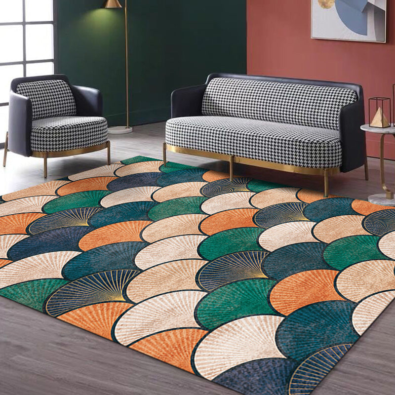 Unique Modernism Rug Multicolor Geometric Pattern Rug Pet Friendly Anti-Slip Washable Area Rug for Decoration Pink Clearhalo 'Area Rug' 'Modern' 'Rugs' Rug' 1780821