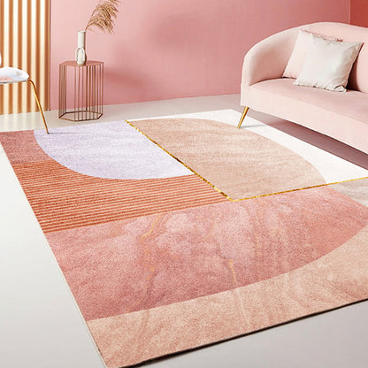 Stylish Modernism Rug Multicolor Colorblock Rug Pet Friendly Anti-Slip Washable Area Rug for Decoration Khaki Clearhalo 'Area Rug' 'Modern' 'Rugs' Rug' 1780910