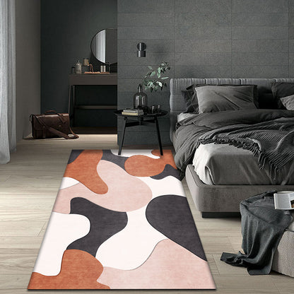 Modern Colorblock Rug Multicolor Polyester Rug Non-Slip Backing Washable Pet Friendly Carpet for Home Orange Clearhalo 'Area Rug' 'Rug' 1781028