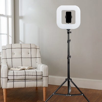 Metal Squared LED Fill-in Flash Light Modern Black USB Vanity Lamp with Tripod Stand Black USB Clearhalo 'Cast Iron' 'Glass' 'Industrial' 'Modern wall lights' 'Modern' 'Tiffany' 'Traditional wall lights' 'Vanity Lights' 'Wall Lights' Lighting' 1781636