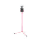 Mobile Phone Holder LED Fill Lamp Modern Style Pink Mirror Lighting with Circular Metal Shade Clearhalo 'Cast Iron' 'Glass' 'Industrial' 'Modern wall lights' 'Modern' 'Tiffany' 'Traditional wall lights' 'Vanity Lights' 'Wall Lights' Lighting' 1781720