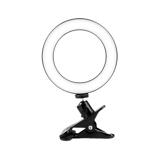 Black Circular Shade Mirror Lamp Minimalist Metallic USB LED Fill Lamp with Tripod Stand Clearhalo 'Cast Iron' 'Glass' 'Industrial' 'Modern wall lights' 'Modern' 'Tiffany' 'Traditional wall lights' 'Vanity Lights' 'Wall Lights' Lighting' 1781728