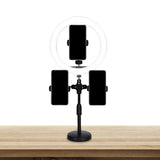 Minimal LED Mirror Lamp Black Finish Round USB Fill Flash Light with Metallic Shade Black USB Clearhalo 'Cast Iron' 'Glass' 'Industrial' 'Modern wall lights' 'Modern' 'Tiffany' 'Traditional wall lights' 'Vanity Lights' 'Wall Lights' Lighting' 1781824