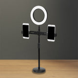 Metal Circle Shaped Make-Up Lamp Modernist LED Fill Lighting in Black with USB Port Black USB Clearhalo 'Cast Iron' 'Glass' 'Industrial' 'Modern wall lights' 'Modern' 'Tiffany' 'Traditional wall lights' 'Vanity Lights' 'Wall Lights' Lighting' 1781874