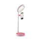 Minimal Ring LED Make-Up Lighting Metal Mobile Phone Holder USB Fill Flush Lamp in Black/White/Pink Clearhalo 'Cast Iron' 'Glass' 'Industrial' 'Modern wall lights' 'Modern' 'Tiffany' 'Traditional wall lights' 'Vanity Lights' 'Wall Lights' Lighting' 1781880