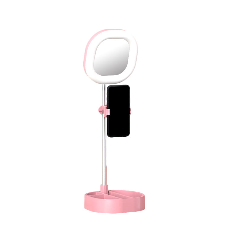 Squared LED Mirror Light Simple Style Metallic Black/Pink/Blue Finish Fill-in Lighting with USB Port Clearhalo 'Cast Iron' 'Glass' 'Industrial' 'Modern wall lights' 'Modern' 'Tiffany' 'Traditional wall lights' 'Vanity Lights' 'Wall Lights' Lighting' 1782008