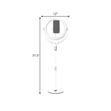 Modern LED Mirror Lamp Black/White Rotatable Ring USB Live Fill Lamp with Metallic Shade Clearhalo 'Cast Iron' 'Glass' 'Industrial' 'Modern wall lights' 'Modern' 'Tiffany' 'Traditional wall lights' 'Vanity Lights' 'Wall Lights' Lighting' 1782060