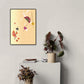 Hand Drum Kotsuzumi Canvas Wall Art Soft Color Japanese Wall Decor for Dining Room Clearhalo 'Arts' 'Canvas Art' 1782199