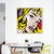 Marilyn Monroe Canvas Print Living Room Figure Drawing Wall Decor in Bright Color, Textured - Yellow - 12" x 12" - Clearhalo - 'Arts' - 'Canvas Art' - 1782256