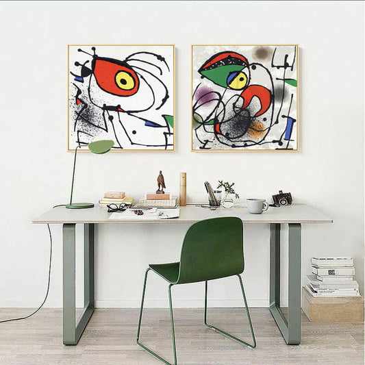 Surrealism Illustration Abstract Canvas Art Multicolored Home Gallery Wall Decor Clearhalo 'Arts' 'Canvas Art' 1782282