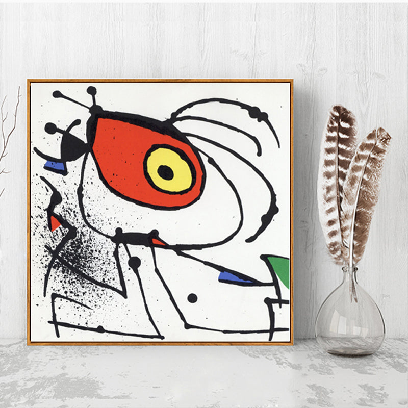 Surrealism Illustration Abstract Canvas Art Multicolored Home Gallery Wall Decor White Clearhalo 'Arts' 'Canvas Art' 1782288