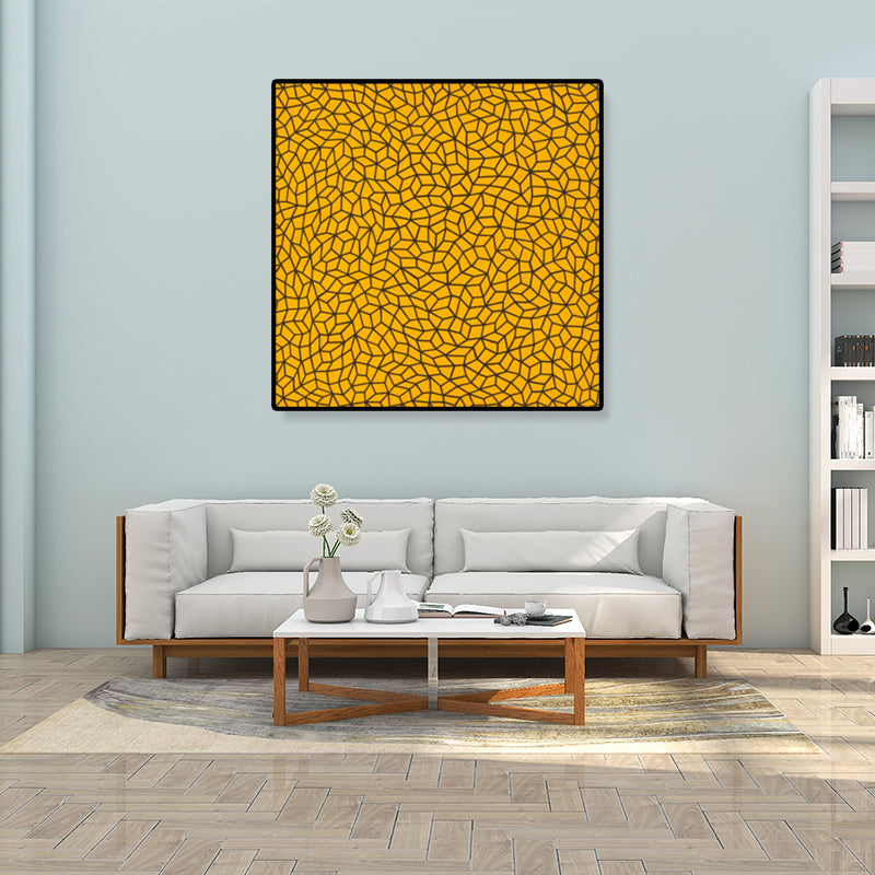 Pop Art Seamless Pattern Canvas Bright Color Illustration Geometric Wall Art Print Clearhalo 'Arts' 'Canvas Art' 1782301