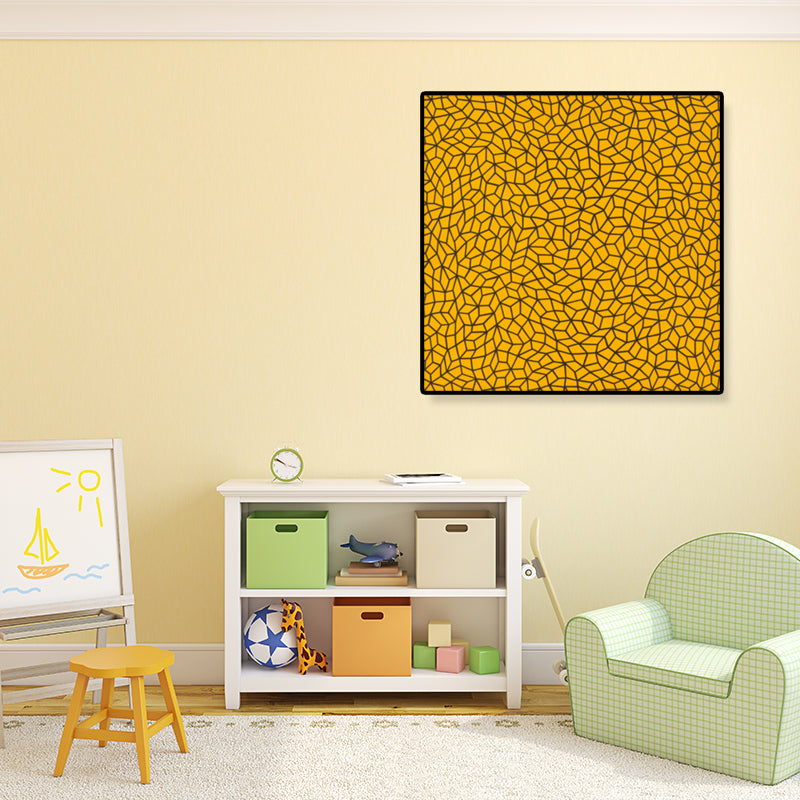 Pop Art Seamless Pattern Canvas Bright Color Illustration Geometric Wall Art Print Clearhalo 'Arts' 'Canvas Art' 1782302