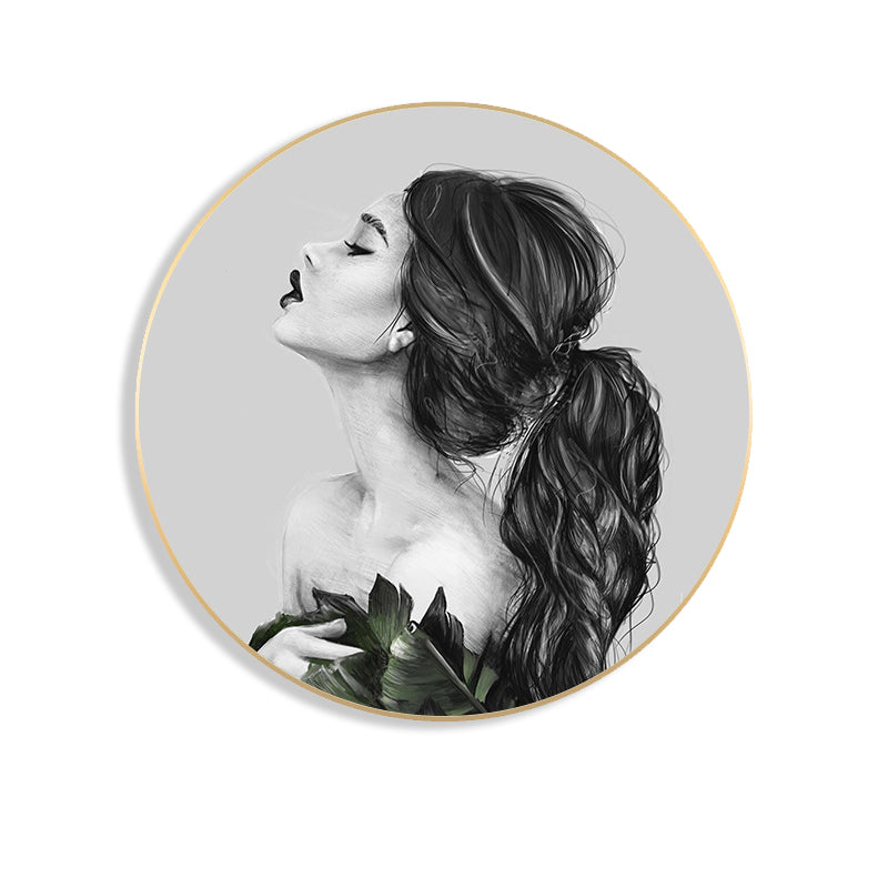 Photography Modern Canvas Art Chic Girl in Light Color, Multiple Sizes Available Clearhalo 'Art Gallery' 'Canvas Art' 'Contemporary Art Gallery' 'Modern' Arts' 1782338