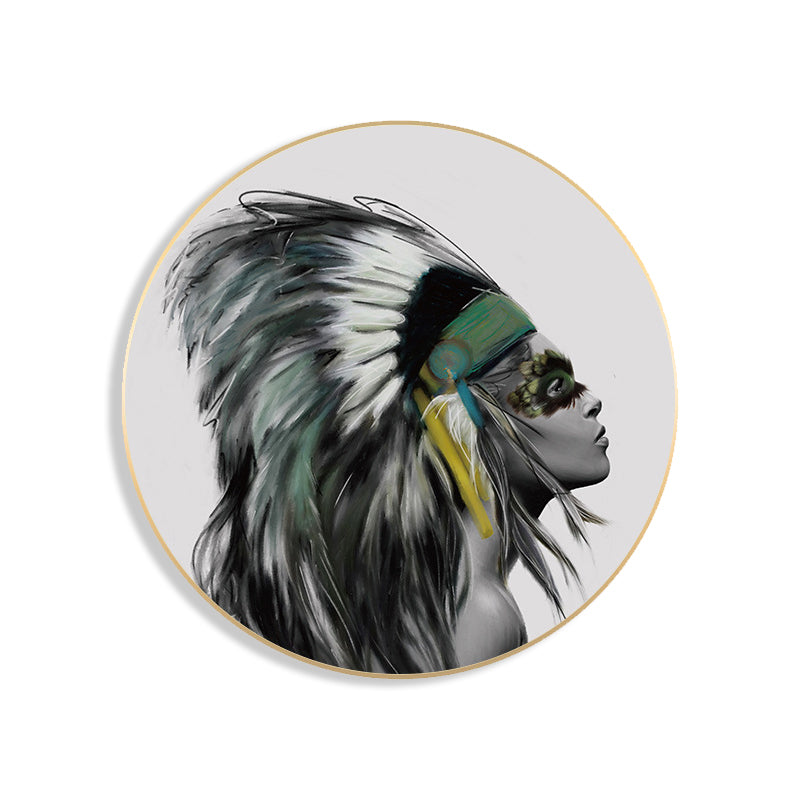 Photography Modern Canvas Art Chic Girl in Light Color, Multiple Sizes Available Clearhalo 'Art Gallery' 'Canvas Art' 'Contemporary Art Gallery' 'Modern' Arts' 1782342