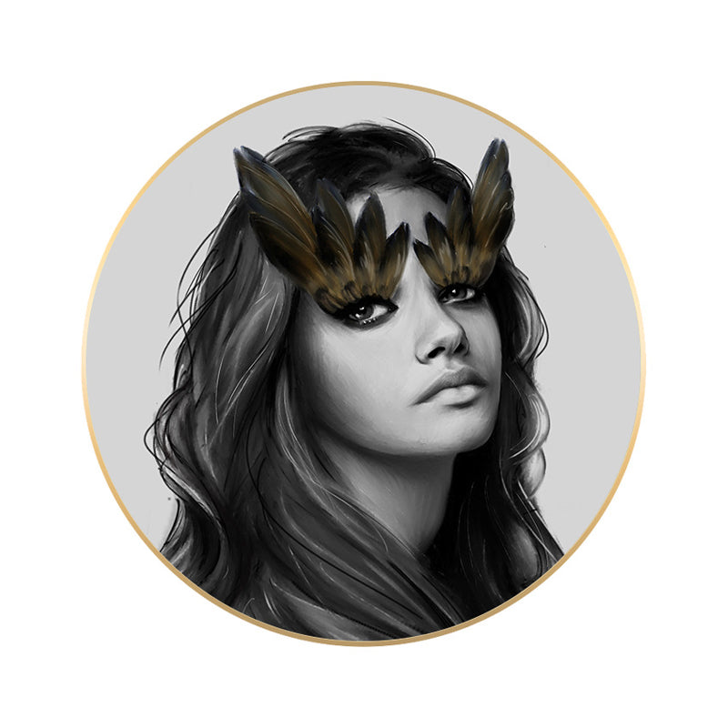 Photography Modern Canvas Art Chic Girl in Light Color, Multiple Sizes Available Clearhalo 'Art Gallery' 'Canvas Art' 'Contemporary Art Gallery' 'Modern' Arts' 1782346