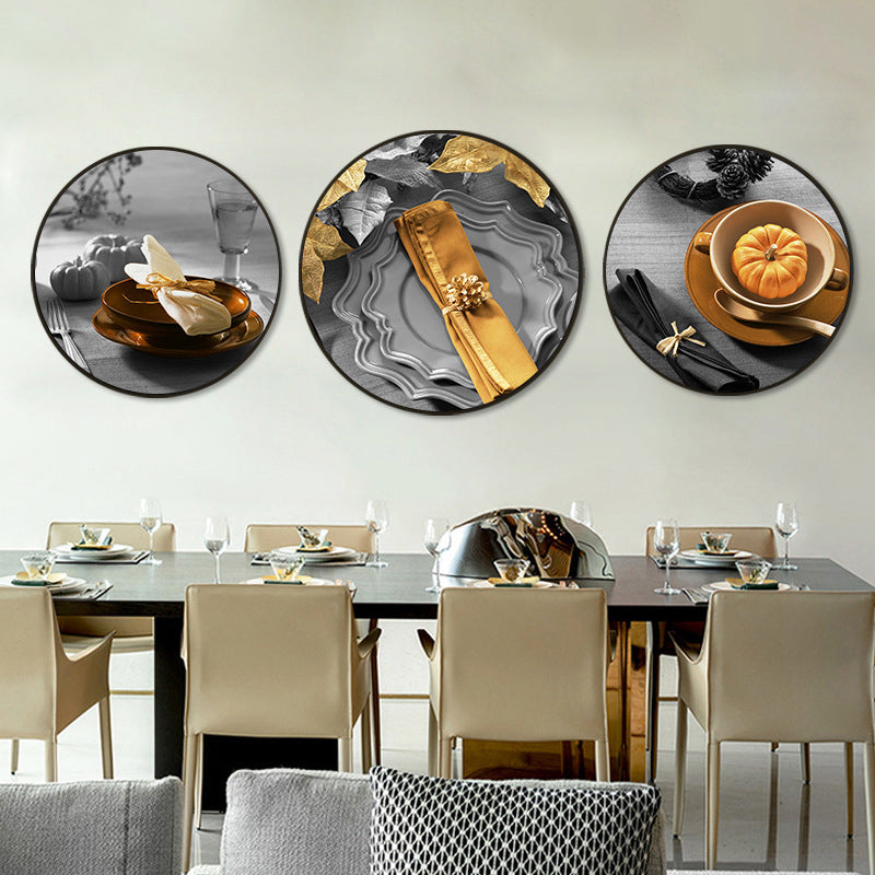 Tableware Wrapped Canvas for Kitchen Photography Wall Art Print, Multiple Sizes Options Clearhalo 'Art Gallery' 'Canvas Art' 'Contemporary Art Gallery' 'Modern' Arts' 1782372