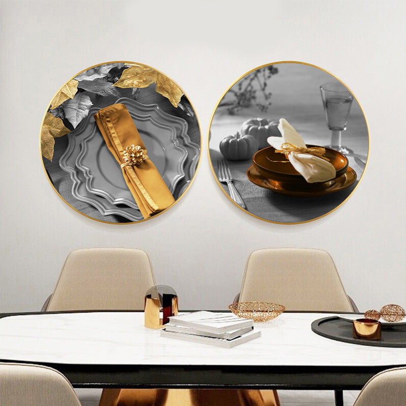 Tableware Wrapped Canvas for Kitchen Photography Wall Art Print, Multiple Sizes Options Clearhalo 'Art Gallery' 'Canvas Art' 'Contemporary Art Gallery' 'Modern' Arts' 1782379