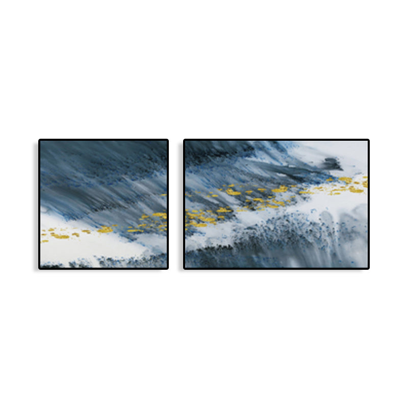 Pastel Abstract Canvas Wall Art Textured Contemporary Bedroom Wall Decor, Multiple Size Clearhalo 'Art Gallery' 'Canvas Art' 'Contemporary Art Gallery' 'Modern' Arts' 1782390