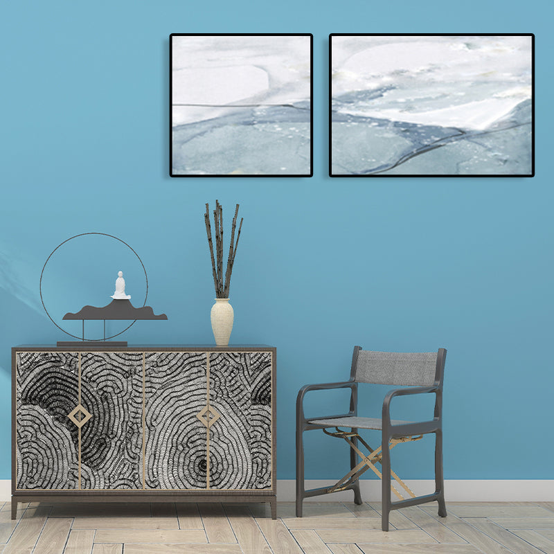 Pastel Abstract Canvas Wall Art Textured Contemporary Bedroom Wall Decor, Multiple Size Clearhalo 'Art Gallery' 'Canvas Art' 'Contemporary Art Gallery' 'Modern' Arts' 1782403