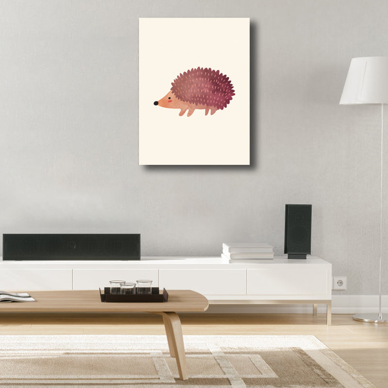 Illustration Print Small Animal Canvas Light Color Children's Art Wall Decor for Sitting Room Clearhalo 'Art Gallery' 'Canvas Art' 'Kids' Arts' 1782472
