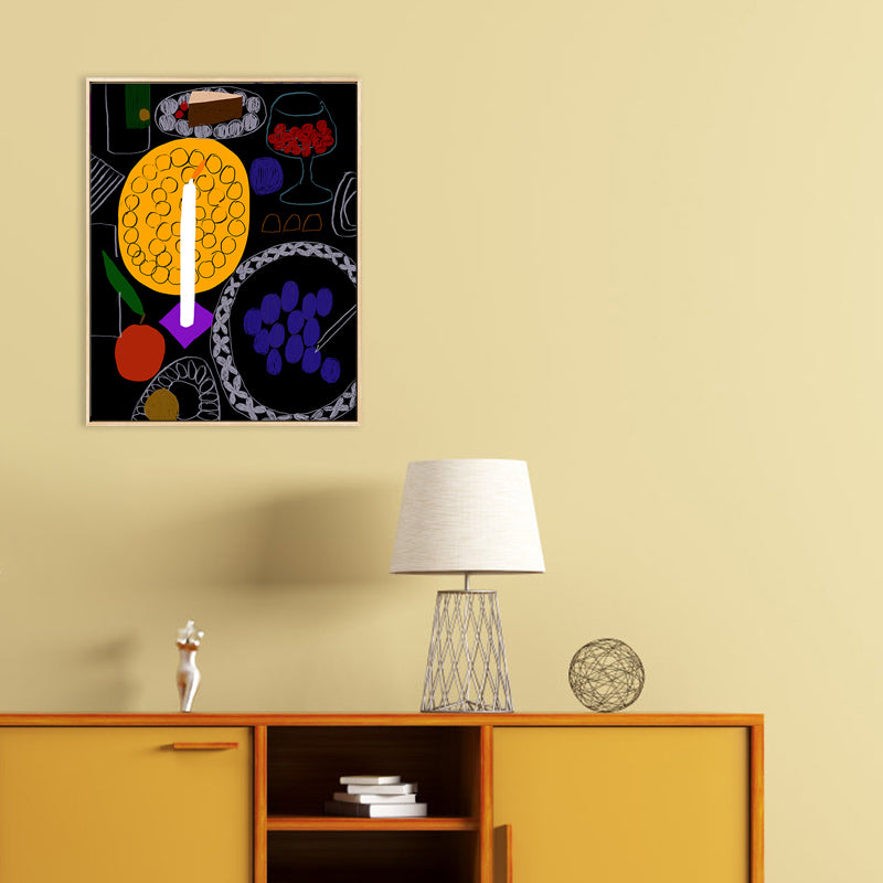 Pastel Color Nordic Style Canvas Print Foods and Drinks Wall Art Decor for Kitchen Clearhalo 'Arts' 'Canvas Art' 1782625