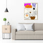 Pastel Color Nordic Style Canvas Print Foods and Drinks Wall Art Decor for Kitchen Clearhalo 'Arts' 'Canvas Art' 1782632