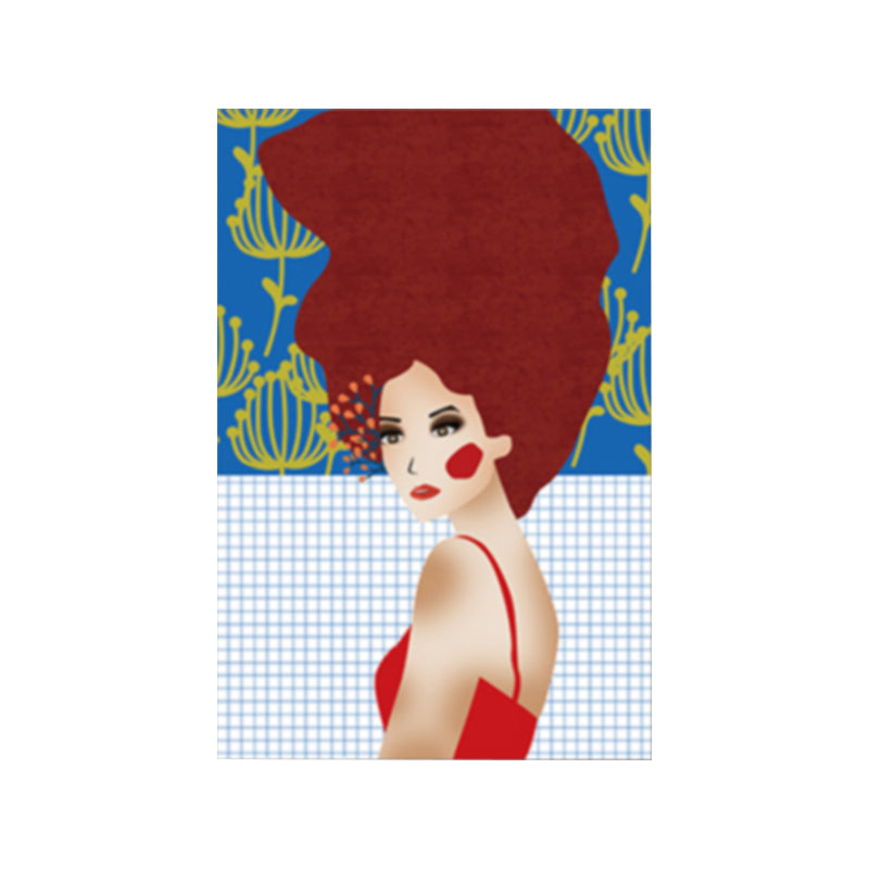 Fashion Canvas Art Bedroom Drawing Print Gypsy Girl Wall Decor, Textured Surface Clearhalo 'Arts' 'Canvas Art' 1782727