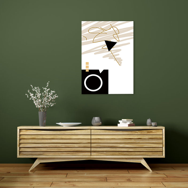 Light Color Abstract Pattern Canvas Art Textured Wall Decor for Dining Room, Multiple Size Clearhalo 'Arts' 'Canvas Art' 1782770