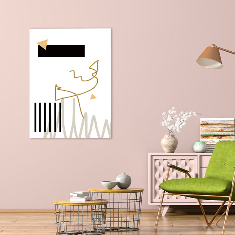 Light Color Abstract Pattern Canvas Art Textured Wall Decor for Dining Room, Multiple Size Beige Clearhalo 'Arts' 'Canvas Art' 1782775