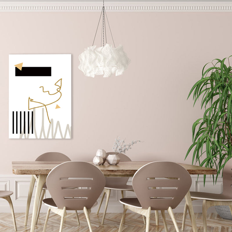 Light Color Abstract Pattern Canvas Art Textured Wall Decor for Dining Room, Multiple Size Clearhalo 'Arts' 'Canvas Art' 1782776