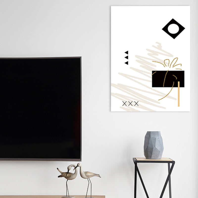 Light Color Abstract Pattern Canvas Art Textured Wall Decor for Dining Room, Multiple Size Clearhalo 'Arts' 'Canvas Art' 1782780