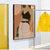 イラストガールズドレスウォールアートグラムクールなファッションキャンバスプリントソフトカラーの部屋