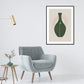 Still Life Pottery Drawing Art Print Nordic Textured Canvas in Soft Color for Home Clearhalo 'Arts' 'Canvas Art' 1782900