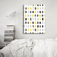 Nordic Style Geometric Canvas Print Light Color Textured Wall Art Decor for Room White Clearhalo 'Arts' 'Canvas Art' 1782913
