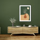 Dark Color Pot Plant Canvas Print Textured Wall Art Decor for Room, Multiple Sizes Clearhalo 'Arts' 'Canvas Art' 1782930