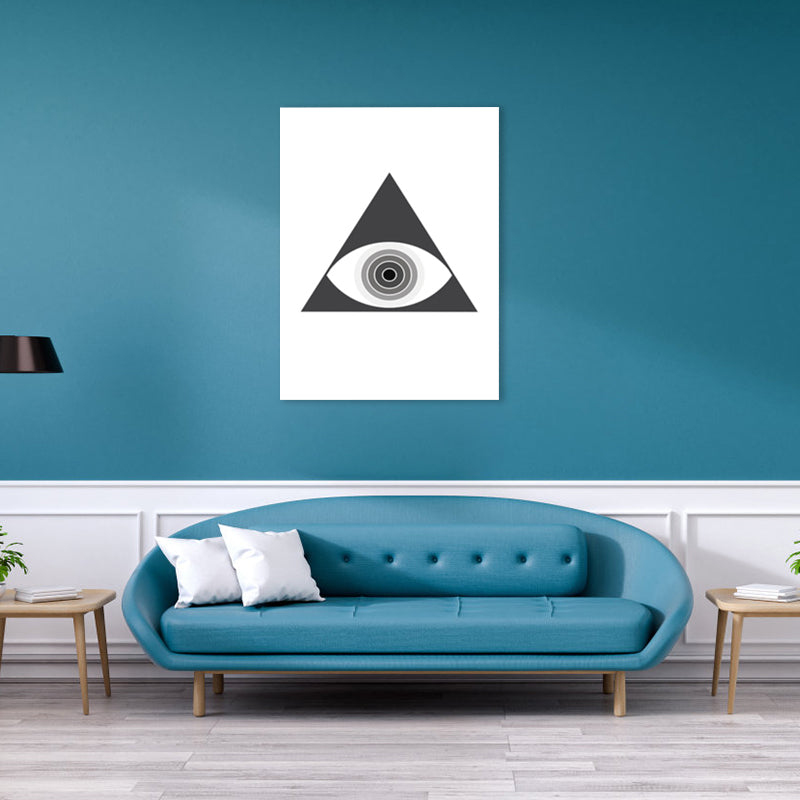 Black Newfangled Pattern Wall Art Graphic Scandinavian Textured Canvas for Girls Room Clearhalo 'Arts' 'Canvas Art' 1782941