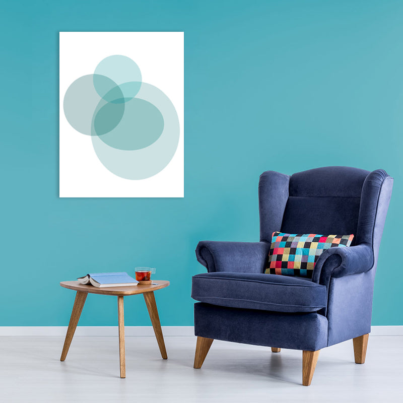 Light Color Lapped Graphic Canvas Art Textured Nordic Room Wall Decor, Multiple Sizes Green Clearhalo 'Arts' 'Canvas Art' 1782953