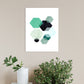 Light Color Lapped Graphic Canvas Art Textured Nordic Room Wall Decor, Multiple Sizes Black Clearhalo 'Arts' 'Canvas Art' 1782960