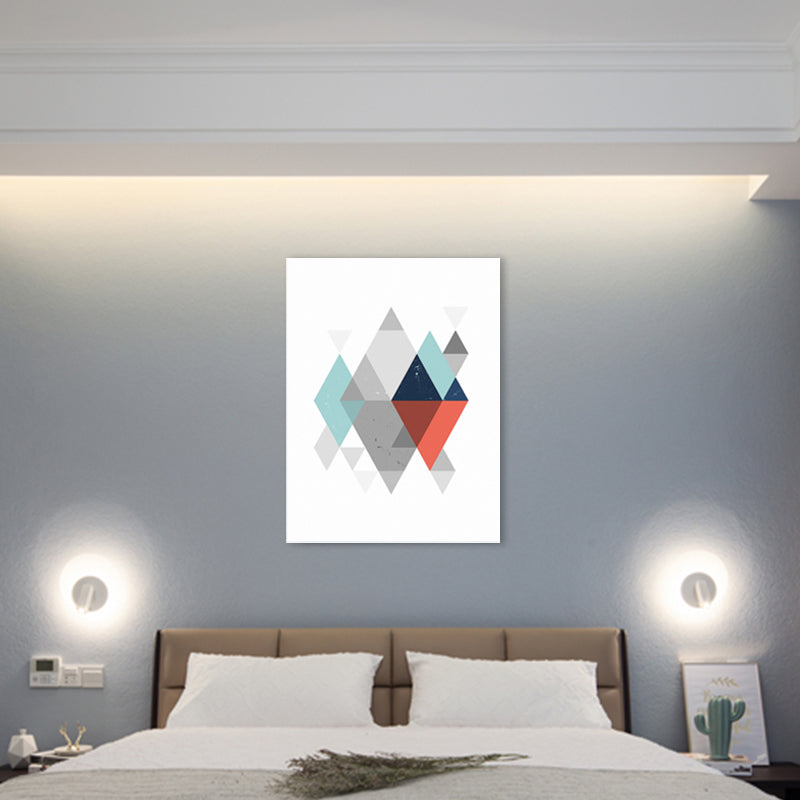 Light Color Lapped Graphic Canvas Art Textured Nordic Room Wall Decor, Multiple Sizes Clearhalo 'Arts' 'Canvas Art' 1782965