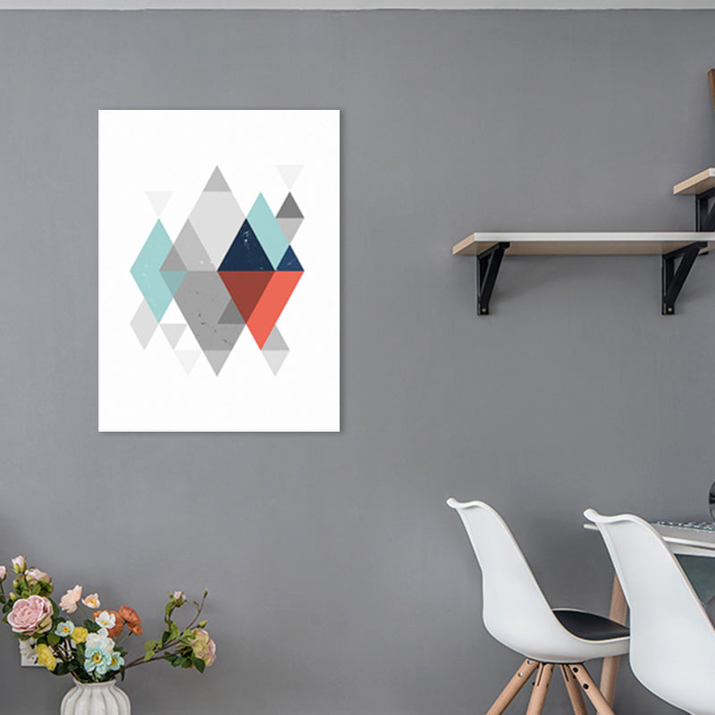 Light Color Lapped Graphic Canvas Art Textured Nordic Room Wall Decor, Multiple Sizes Clearhalo 'Arts' 'Canvas Art' 1782966