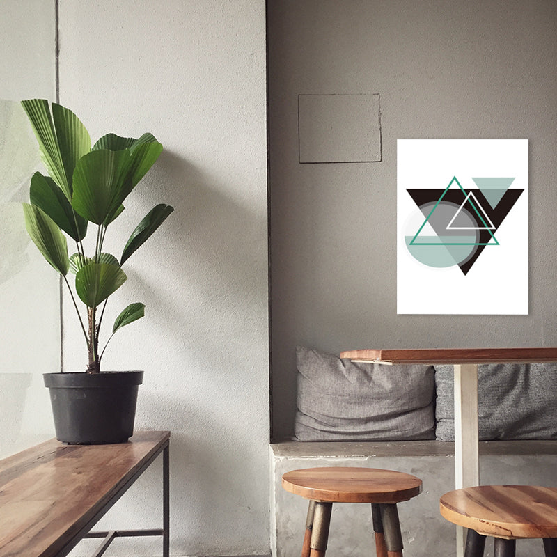 Graphic Pattern Canvas Art Light Color Scandinavian Stylish Wall Decor for Playroom Clearhalo 'Arts' 'Canvas Art' 1783006